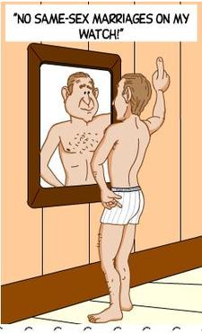 george w. bush cartoon