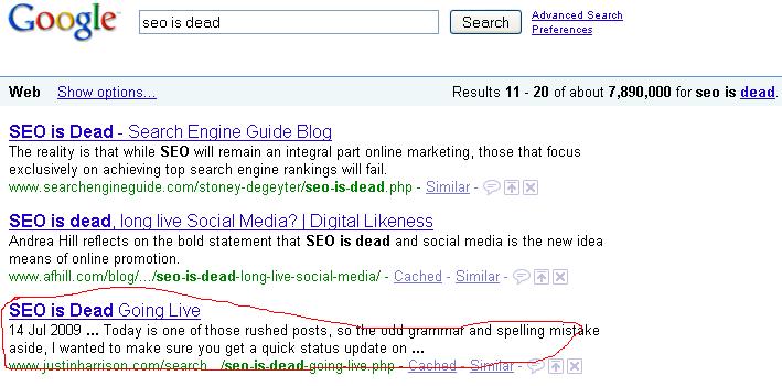 seo is really dead image